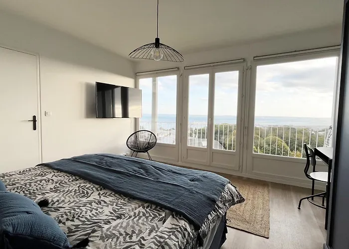 Nouveau! Appartement Vue Mer 180° Et Place Parking